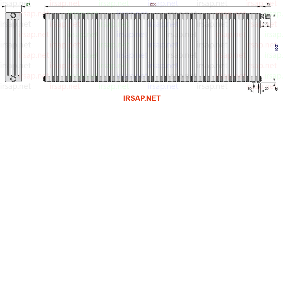 Радиатор IRSAP Tesi 52000/50 T25 CL 01